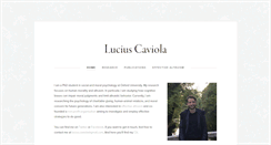 Desktop Screenshot of luciuscaviola.com