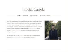 Tablet Screenshot of luciuscaviola.com